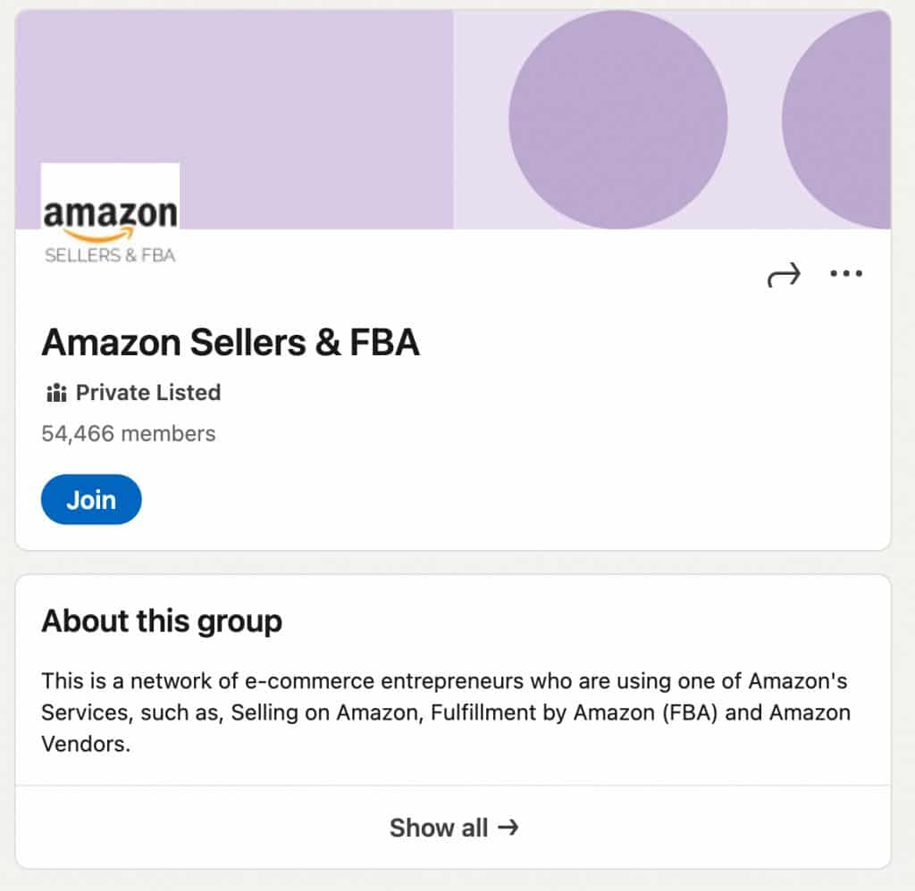 LinkedIn groups to join - Amazon sellers