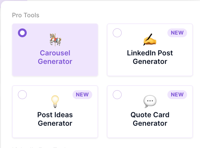 What is a LinkedIn carousel generator - AI Carousels pro tools