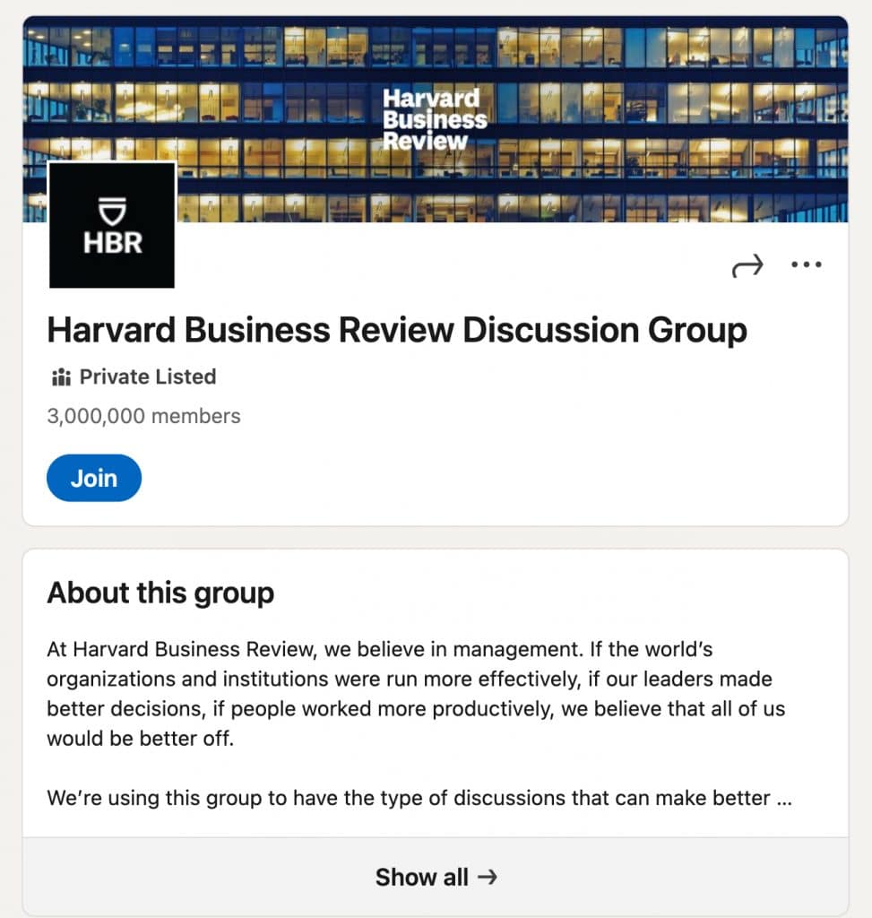 LinkedIn groups to join to target B2B companies - Harvard Business Review