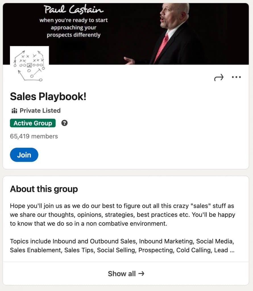 LinkedIn groups to join to target B2B companies - Sales Playbook!