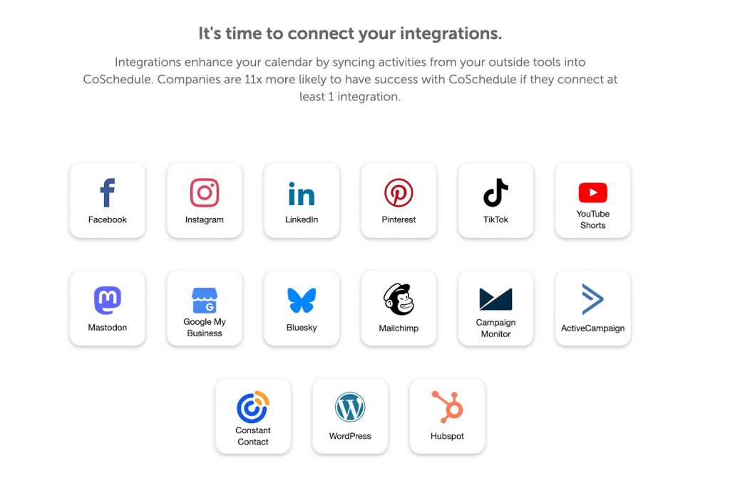 Marketing strategy template with CoSchedule integrated platform