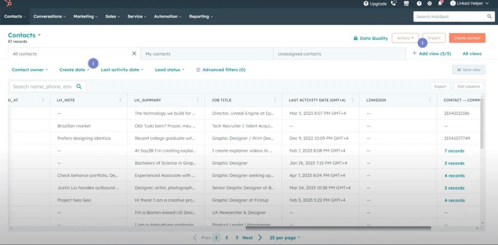 CRMs that integrate with LinkedIn - select external CRM