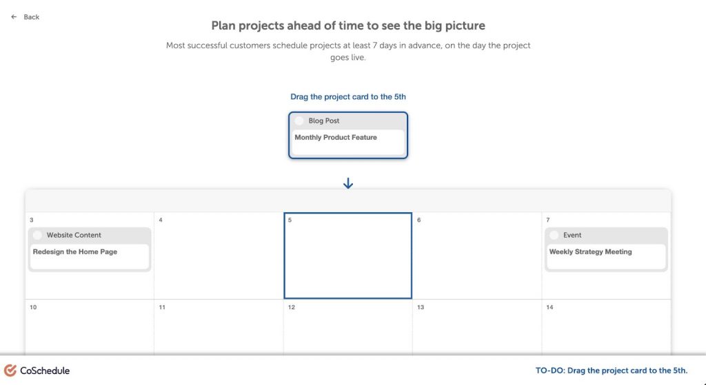  Marketing strategy template with CoSchedule integrated platform - calendar view