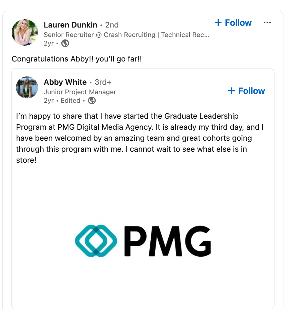 What to comment on a LinkedIn post to express congratulations