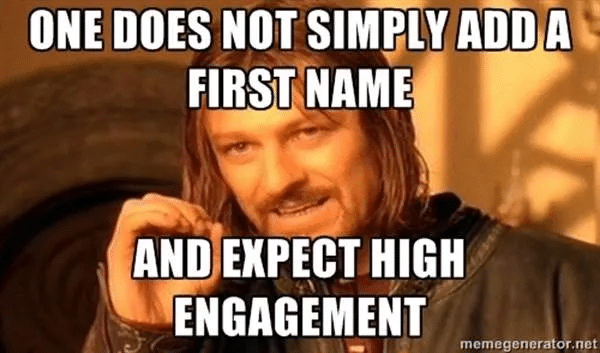 personalization meme example