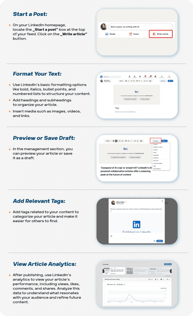 How to post articles on LinkedIn