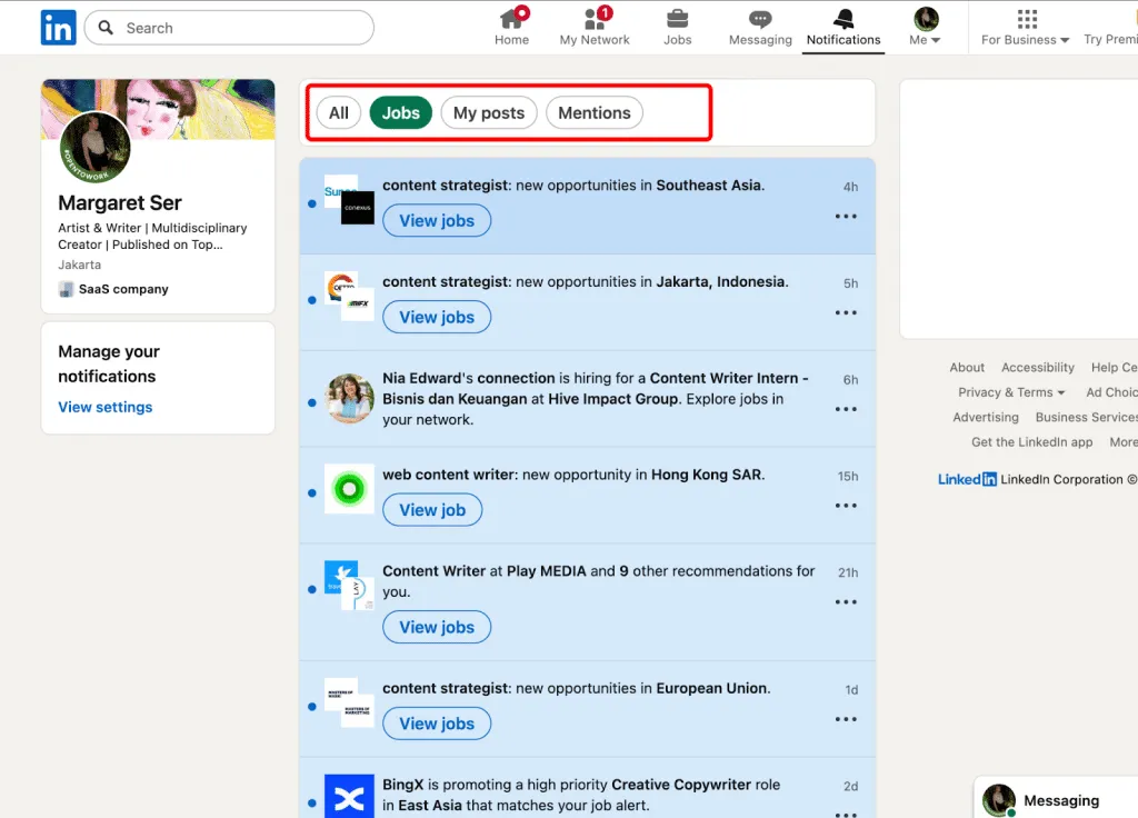 linkedin vs indeed networking tools example