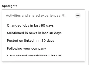 advanced people search linkedin spotlights sales navigator