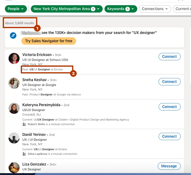 advanced people search in basic linked linkedin
