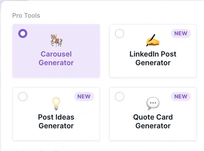 What is a LinkedIn carousel generator - AI Carousels pro tools