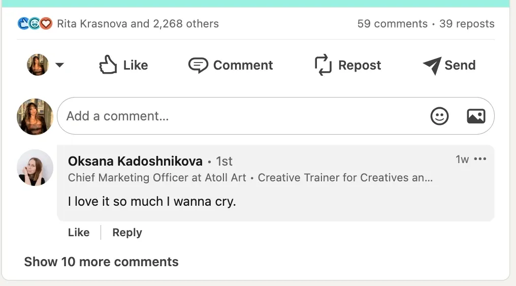 LinkedIn carousel examples and tips - funny carousel engagement over 2K likes
