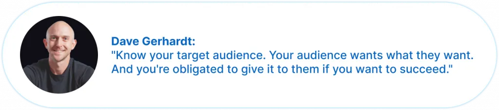 LinkedIn Demographics quote about right targeting