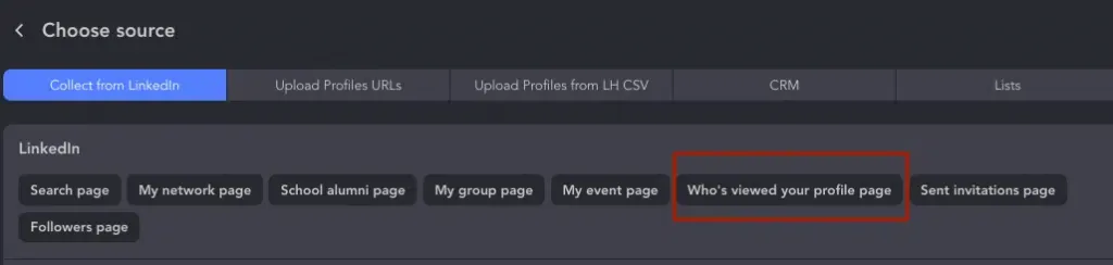 view linkedin profile – feature for collecting visitors who viewed your profile
