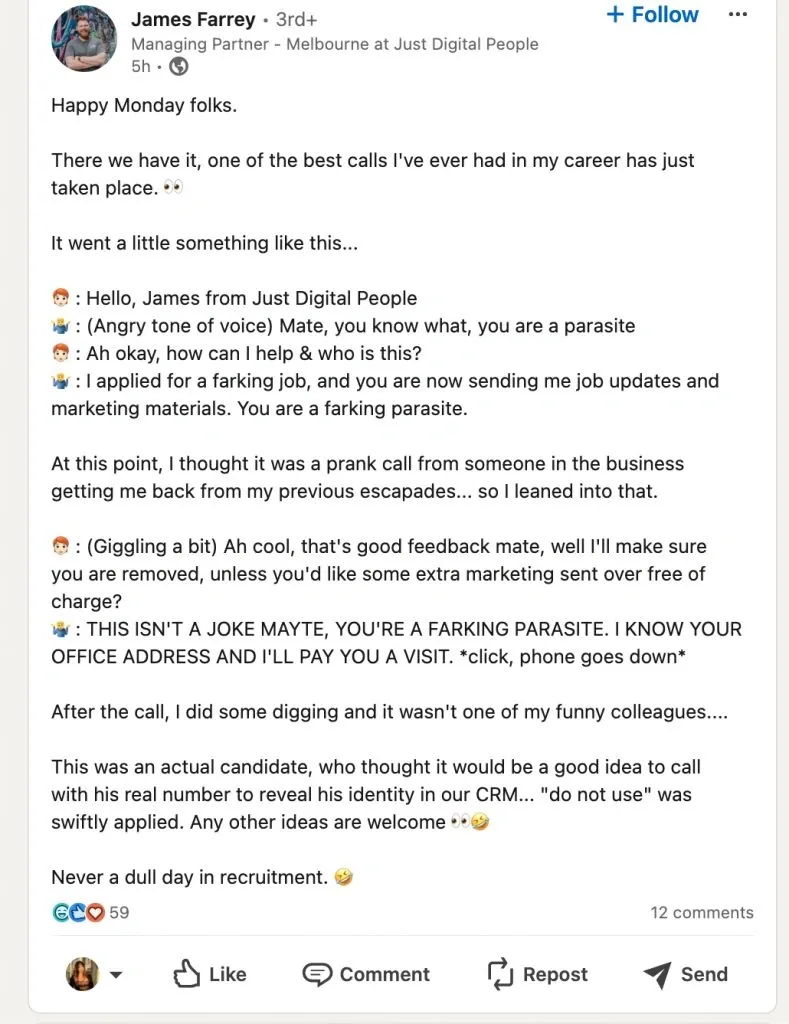 Types of content to post on LinkedIn - inspiring personal story